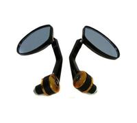 Side Mirrors Motorcycle Bar End Rearview 22MM 25MM Motorcycle Rearview Mirrors(Gold)