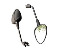 Side Mirrors Rearview Mirror Motorcycle Mirrors For Vespa For Primavera 50 4T-3V NOABS E4 2017-2018 Accessories Rear View Motorcycl(Black- Silver)