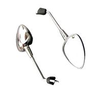 Side Mirrors Rearview Mirror Motorcycle Mirrors For Vespa For Primavera 50 4T-3V NOABS E4 2017-2018 Accessories Rear View Motorcycl(Silver)