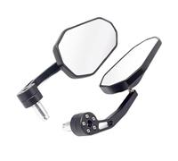 Side Mirrors Universal 7/8" 22mm Black Aluminum Motorcycle Handle Bar End Rearview Mirror Rearview Mirrors