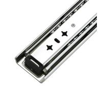 Side Mount Cabinet Runners Glides 10-60in 53mm Heavy Duty Drawer Slide with Lock 3-Fold Guide Rail(54inch(1350mm))