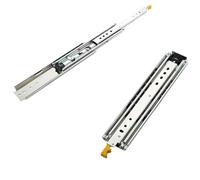 Side Mount Cabinet Runners Glides 1Pair 8-28" H76mm Heavy Duty Telescopic Drawer Slide Full Extension Industrial(8Inches 200mm)