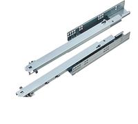 Side Mount Cabinet Runners Glides 1Pair Rebound Press to Release Push to Open Under Mount Drawer Slide Rail Runner 3 Folds Full Extention(300mm 12Inches)