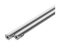 Side Mount Cabinet Runners Glides 2PCS Linear Shaft OD16 Length 100-550mm with Two Ends of M4/M5/M6 Thread Hole Depth of 8-16mm Chromed Harden Rod(500mm)