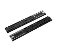 Side Mount Drawer Slides 2pcs 8-22" Width, 45mm Silent Buffer, Heavy-Duty Three-Section Rail for Smooth Furniture Gliding (16 inch/400MM)