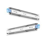 Side Mount Drawer Slides, Full Extension Ball Bearing Soft Close Slides, with Lock, for Tool Cabinets, Workbenches, Cold-Rolled Steel(700mm/28in)