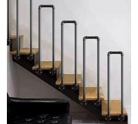 Side Mount Handrail Stair Balusters with Installation Kit for Concrete or Wooden Steps