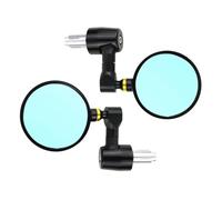 Side Mount Motorcycle Bar End Mirror For YZF-R25 YZF-R3 YZF600R YZF750R YZF1000R Rearview Mirrors Extension Side Wing Clear Glass Motorbike Rearview mirrors(Gold)