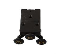 Side Mount Pulley Core Kit for Wooden Sliding Wardrobe Doors Roller Guide System Nylon Plastic Build (Upper wheel core)