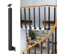 Side Mount Railing Rods with 270° Adjustable Bracket, Perfect for Outdoor Steps, Decking(Height 105cm/41.3inch)