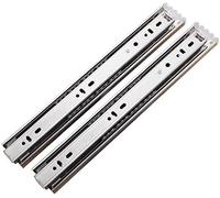 Side Mounted Ball Bearing Der Slides 100LB Capaci Fully Extended Three Sect Der Track with Anti Detacent Buckle Steel Der Runners for Smooth