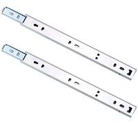 Side Mounted Ball Bearing Der Slides Full Exteon Steel Two Sect Runners 33 LB Capaci Thickened Design with Anti Off Device for Smooth Der