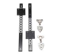 Side-mounted ball bearing drawer slides 12-28inch Plug-in Slide Rail Upturn Hinge Hidden Swing Track(16inch)