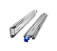Side-Mounted Ball Bearing Drawer Slides 1Pair 53mm Locking Heavy Duty Drawer Slides Loading Full Extension Ball Bearing Industrial Rails(18inches)