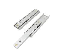 Side-mounted ball bearing drawer slides 1Pair Mini Short Aluminum 2 Fold Drawer Slide(L250mm)