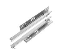 Side-Mounted Ball Bearing Drawer Slides 2pcs 14 Inch Bottom Mount Drawer Slides Heavy Duty Soft Close Damping Hidden Rails for Cabinet Furniture