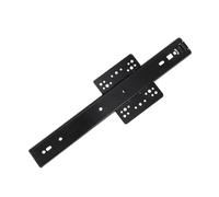 Side-Mounted Ball Bearing Drawer Slides 2pcs Cabinet Slides Drawer Rails Full Extension Black Plastic Side Mount Ball Bearing Guides Hidden Door Furniture Hardware