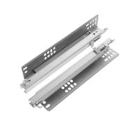 Side-Mounted Ball Bearing Drawer Slides 2pcs Slide Rail Rails Replacement Drawer Slides Guide Runners Cold Rolled Steel Track Cabinet