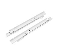 Side-Mounted Ball Bearing Drawer Slides Thickening Two Section Pulley Furniture Computer Table Chute Cabinets Keyboard Roller Cabinet Rails Drawer Track Slides(14inch-35cm)