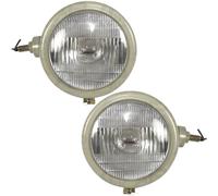 Side Mounted White Headlights Lamp Pair Replacement for David Brown 990 995 996 1200 Tractor
