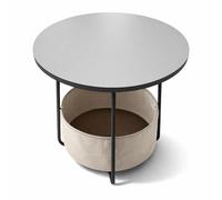 Relaxdays Round side table & basket