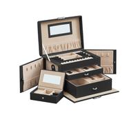 Side Open Jewellery Box, Black