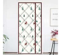 Side Opening Cotton Door Curtain Temporary Insulation Cover Blackout Door Curtain Room Darkening Noise Reducing Privacy Portable Detachable(A,150x240cm(59x95in))