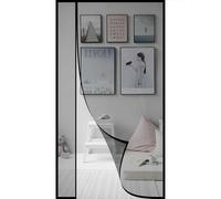 Side Opening Fly Screens for Doors 160x220cm Insect Door Screen Heavy Duty Door Screen Walk Through Hands Free with Powerful Magnets Insect No Gap Black