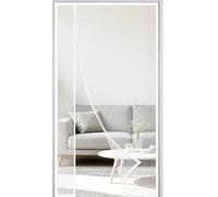 Side Opening Magnetic Fly Screens for Doors 100x185cm Side Opening Magnetic Fly Screens for Doors Magic Paste Curtains Removable Washable Foldable for Keeping Out Flies & Bug Let Breeze in White