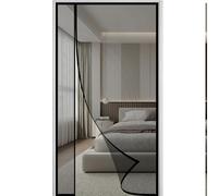 Side Opening Magnetic Screen Door 130x230cm Left or Right Side Opening Fly Insect Screen Door Strong Magnets Top-to-Bottom Seal Super Quiet Kid and Pet Friendly Black