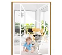 Side Opening Magnetic Screen Door 85x200cm Side Opening Screen Door Magnetic Anti-Mosquito Net Auto Closure Keep Away from Mosquitoes for Front Patio Sliding Door Bedroom White