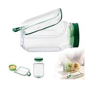 Side Opening Salad Jar,Leakproof Dressing Container, Lid-to-Bowl Design, Reusable Salad Jar with Dressing Cup,Shaker for On The Go Fresh Meals, Microwave Dishwasher(1PCS)