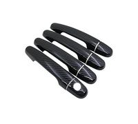 Side Outer Door Handle For Toyota For Hilux MK7 2005~2014 Black Carbon Fiber Car Handle Or ABS Chrome Car Door Handle Covers Car Exterior Door Handles(1Keyholes 4door)