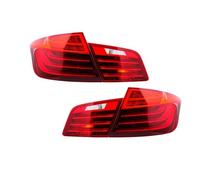 Side Outer Tail Light Compatible With BMW For 5 Series 520i 525i 530i 535i For M5 F10 F18 2011-2017 Taillight 4PCS Rear Tail Light Clear Lens Turn Signal Light(Red)