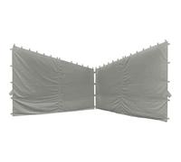 Side Panel for Pavilion Berlino 3x3m Grey 2er Set Cover Made of Polyester Wall