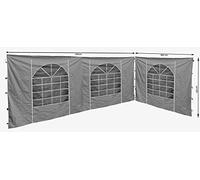 Side Panels 2x (300 x 193 cm, 400 x 193 cm) for Sahara Gazebo 3x4 m Grey