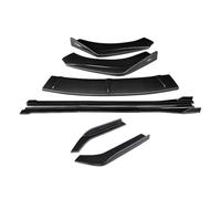 Side Panels Spoiler For A8 2017-2024 Car Front Bumper Splitters Lip Body Kit Spoiler Side Skirts Extensions Rear Wrap Angle Accessories(Carbon Fiber Look)