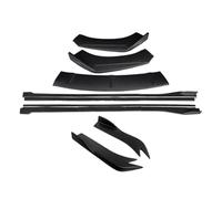 Side Panels Spoiler For Mazda 3 For Axela 2014-2019 Car Front Bumper Splitters Lip Spoiler Side Skirts Extensions Rear Wrap Angle Scratch(Matte black)