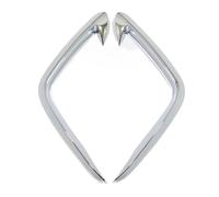 Side Panels Spoiler Front Fog Lamp Eyebrow Wind Knife Cover Trim Car Accessories For Hyundai For Tucson NX4 2021 2022 2023(Silver)