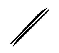 Side Panels Spoiler Lip For Toyota For AURIS 2013-2019 2018 Sport Stripes Both Side Car Door Side Skirt Sticker Racing Styling Auto Body Decor Vinyl DIY Decals Car Side Step Skirt (Color : Glossy Bla