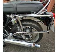Side pannier rack bolted chrome for Triumph Bonneville T 100/Black