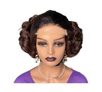 Side Part Bouncy Curl Bob Wig Human Hair 180 Density, 5x5 Glueless Lace Wig for Beginner Friendly 1B/4 Ombre Color
