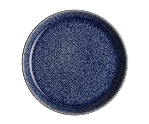 Side Plate: 1 x 17cm Denby Studio Blue Cobalt Coupe Small Plate, Stoneware