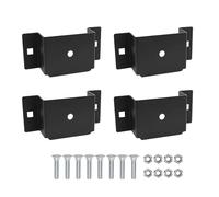 Side Pocket - 4 Pieces Metal Tools 10.16 X 5.08 Cm,Load Leveling Brackets for Trailers - For Use In Garage, Outdoor, Towing, Construction, Work, Motorhome, Boat, Roads And Highways