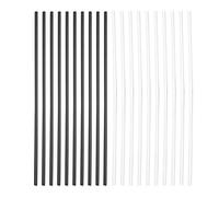Side Point Fingerboard Fingerboard Position Marking Instrument Inlay Point for Guitar Bass 100 Mm 10Pcs White and 10Pcs Black