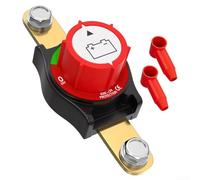 Side Post Battery Disconnect Switch for Marine, RV, ATV, and Boat 12 48V Applications Featuring Copper Conductive Strip and ABS Plastic Housing for Safe Isolation