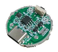 Side Press Strong Light Flashlight Driver Board 10W Flashlight Control Board Switch Circuit Board Brightness Adjustable Battery Management Module USB Interface Circuit Board DIY Accessories 10W