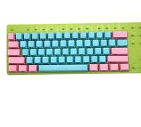 Side Print 61 Keys Miami Thick PBT OEM Profile Keycap for MX Switches GH60 Mechanical Keyboard (Only Keycap)