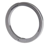 Side-Pushing Key Chain Rings Split Keyring Heavy Duty Alloy Key Rings For Key Carabiner Flashlight Dog Key Rings Outdoor Small Tool