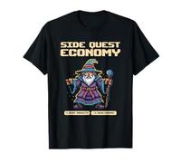 Side Quest Economy Vintage Retro RPG Wizard Meme T-Shirt